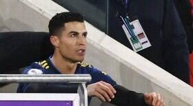 Cristiano Ronaldo mostra irritação ao ser substituído
