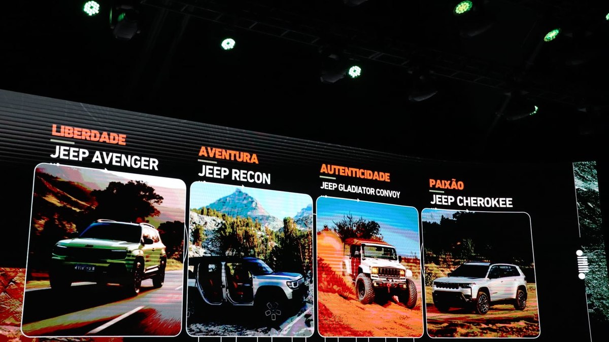 Jeep apresenta modelos levados para o Salão de São Paulo Jeep apresenta modelos levados para o Salão de São Paulo