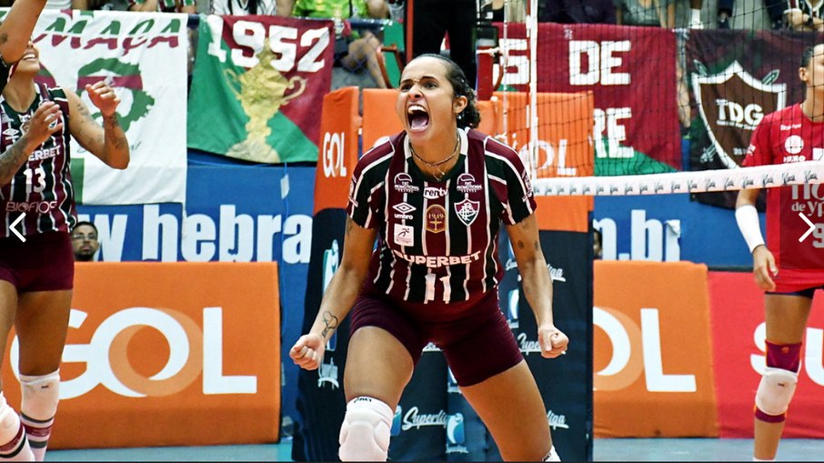 Priscila, em jogo do Fluminense pela Superliga Priscila, em jogo do Fluminense pela Superliga