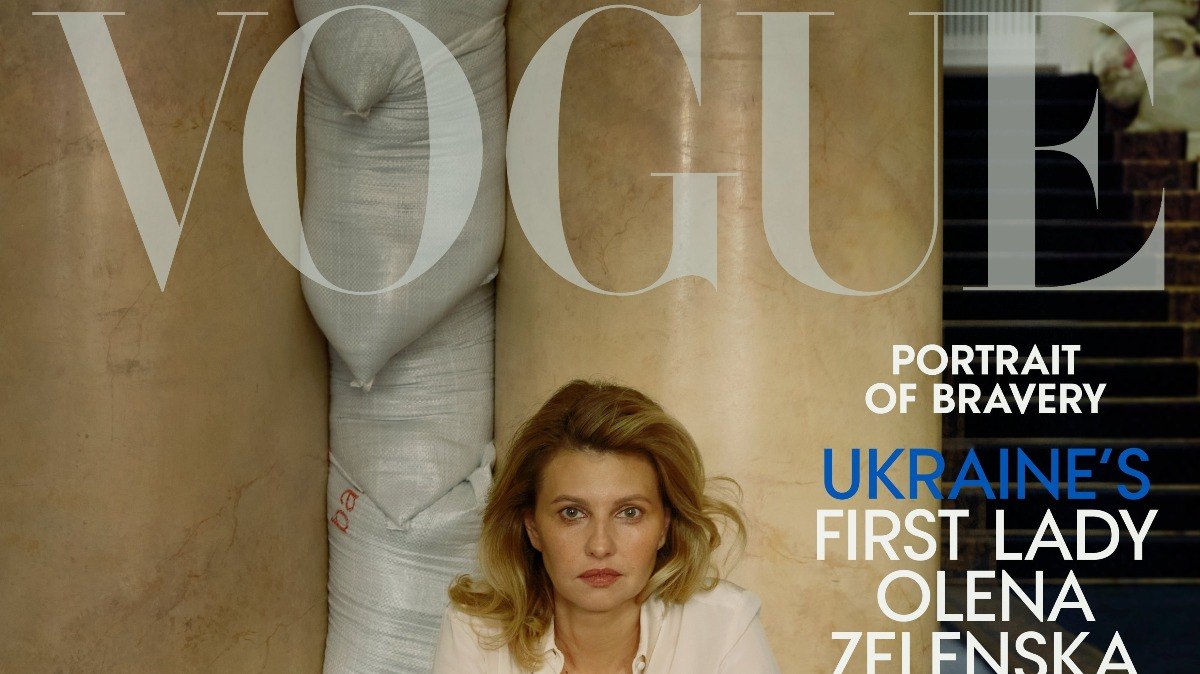 Olena Zelenska na capa da Vogue