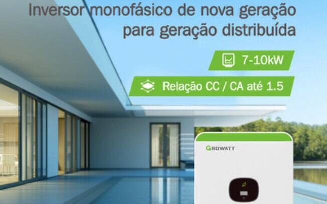 Growatt lança inversor monofásico de alta potência no Brasil