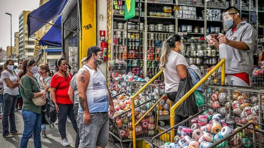 O crescimento do comércio paulista começou em junho e teve seu ápice em dezembro com o afrouxamento das medidas de isolamento social