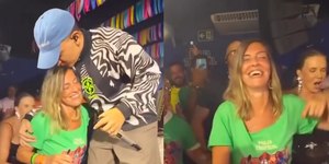 João Gomes para show e aplaude Tatiana Sampaio: "Celebridade"