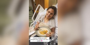 Michelle Bolsonaro publica foto internada em leito de hospital
