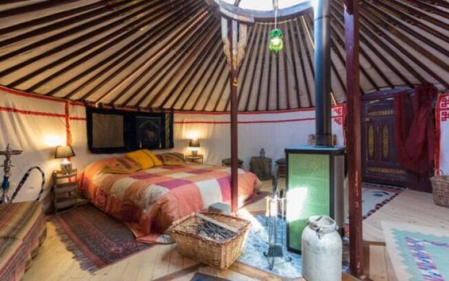 As super tendas, como a de Yurta Soul Shelter, também são opções de hotéis na Itália para quem quer algo diferente
