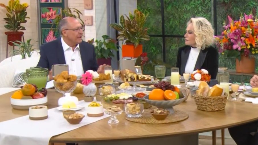 Geraldo Alckmin em café da manhã com Ana Maria Braga, no Mais Você Geraldo Alckmin em café da manhã com Ana Maria Braga, no Mais Você