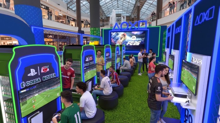 Guaraná Antarctica e PlayStation levam arena gamer ao shopping
