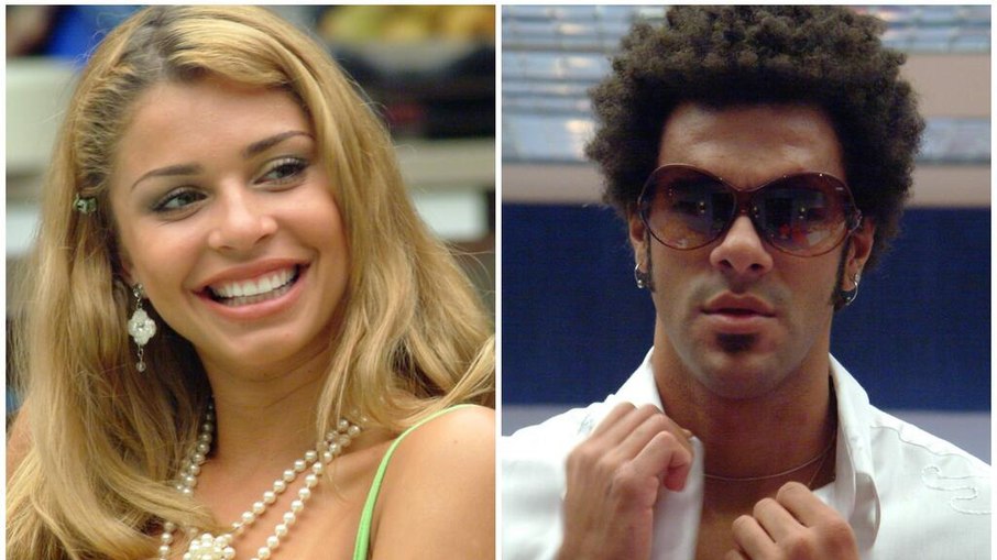 Grazi Massafera e Alan Passos na época do 'Big Brother Brasil', da Globo