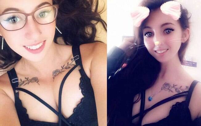 Maisie Hazelwood, de 19 anos, ficou viciada em usar filtros nas suas selfies e isso gerou problema com sua aparência