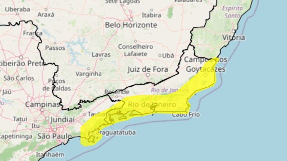 Alerta amarelo Inmet vendaval Alerta amarelo Inmet vendaval