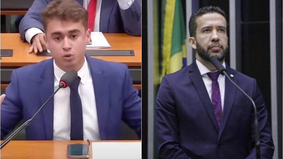 Deputado Nikolas Ferreira (PL-MG) foi interrompido e ironizado por congressistas opositores na Câmara dos Deputados nessa terça-feira (28)