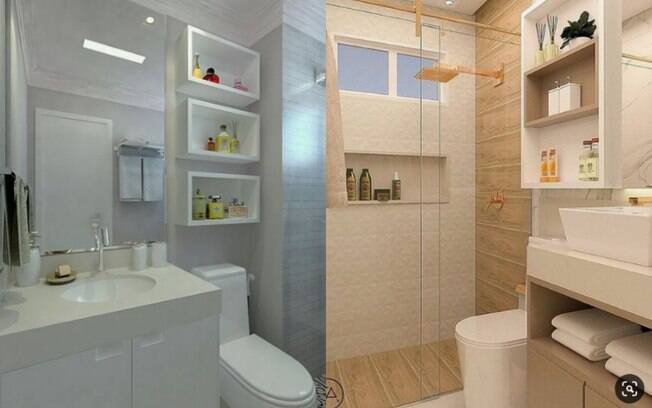 As decorações para banheiros pequenos precisam seguir algumas regrinhas para que o espaço seja bem utilizado