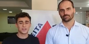 Eduardo Bolsonaro critica Nikolas Ferreira em rede social