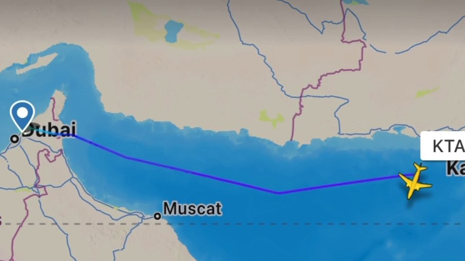 Voo saiu de Sharjah, nos Emirados Árabes Unidos, e ia até Karachi, no Paquistão