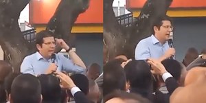 Pré-candidato à presidência da Colômbia leva tiro em evento