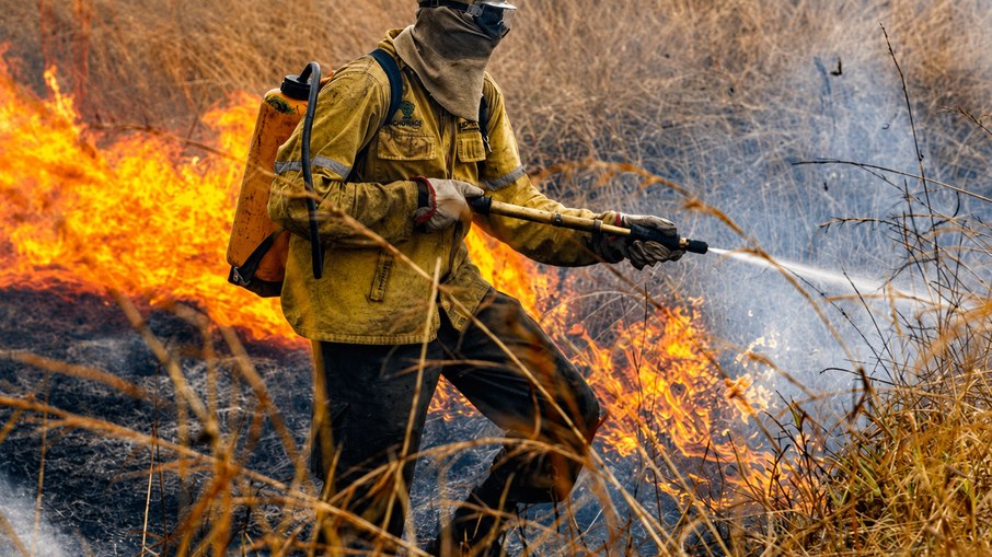 incêndio na Chapada dos Veadeiros, em Goiás incêndio na Chapada dos Veadeiros, em Goiás
