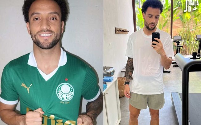 Felipe Anderson treina antes de se apresentar ao Palmeiras