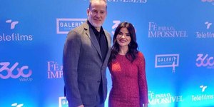 Dan Stulbach e Vanessa Giacomo lançam filme religioso em SP