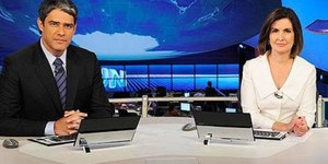 Fátima Bernardes parabeniza William Bonner após saída do JN