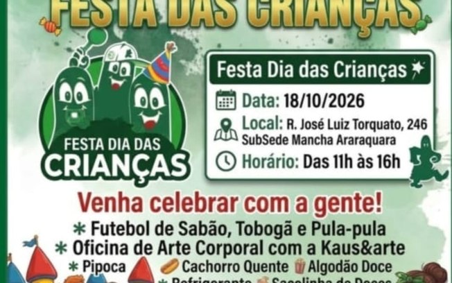 Mancha Verde promove Festa das Crianças gratuita na Zona Norte
