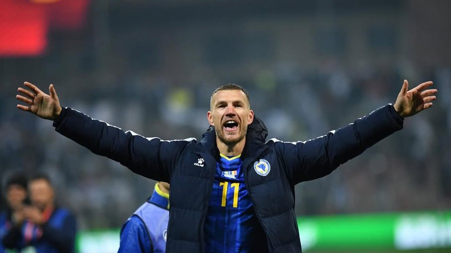 Atacante da Bósnia, Edin Dzeko defendeu a seleção de seu país na Copa do Mundo de 2014