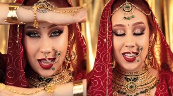 Brasileira tem o vídeo mais assistido de maquiagem indiana