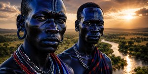 Povos africanos impressionam com pele mais escura do mundo