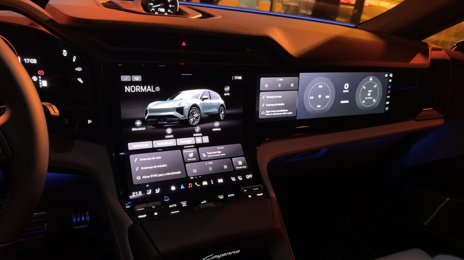 Novo Porsche Cayenne Electric tem central multimídia de 14,9 polegadas e quadro digital de 14,25 polegadas