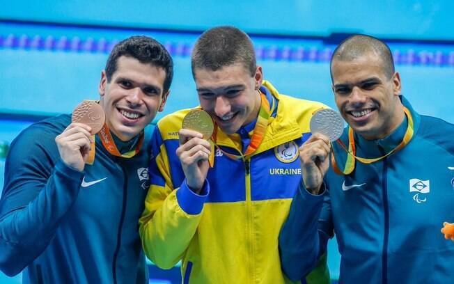 André Sá e Phelipe Rodrigues ganharam prata e bronze, respectivamente, nos 100m livre