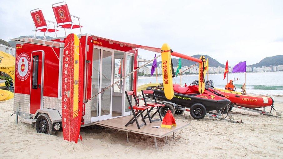 Posto móvel do Corpo de Bombeiros