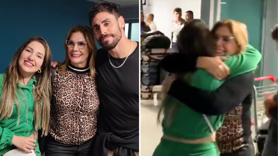 Amanda Meirelles encontra mãe de Sapato e fãs reagem: 'Muito amor'