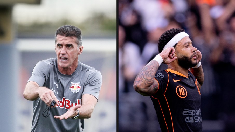 O Bragantino, de Mancini, recebe o Corinthians, de Memphis O Bragantino, de Mancini, recebe o Corinthians, de Memphis