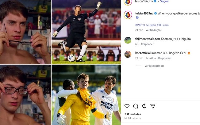 Ronald Koeman Jr salvou o Telstar da derrota e entrou para a história do futebol holandês Ronald Koeman Jr salvou o Telstar da derrota e entrou para a história do futebol holandês