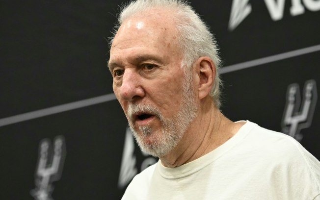 O técnico do San Antonio Spurs, Gregg Popovich