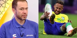 Tiago Leifert dá 'fora' em repórter ao defender Neymar: "Absurdo"