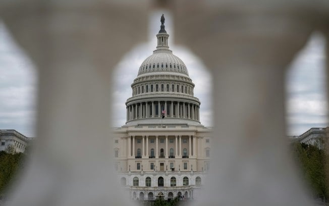 O Capitólio dos Estados Unidos, sede do Congresso, em Washington, em 20 de abril de 2024
