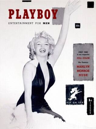 Marilyn Monroe na capa da revista playboy em 1953
