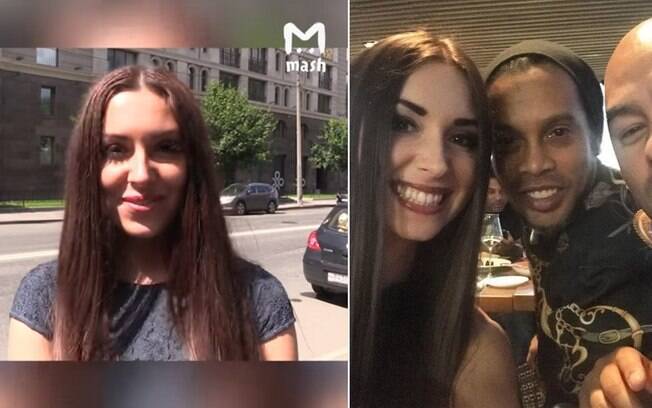 Jornalista russa Ekaterina Nadolskaya se encontrou com Ronaldinho Gaúcho recentemente