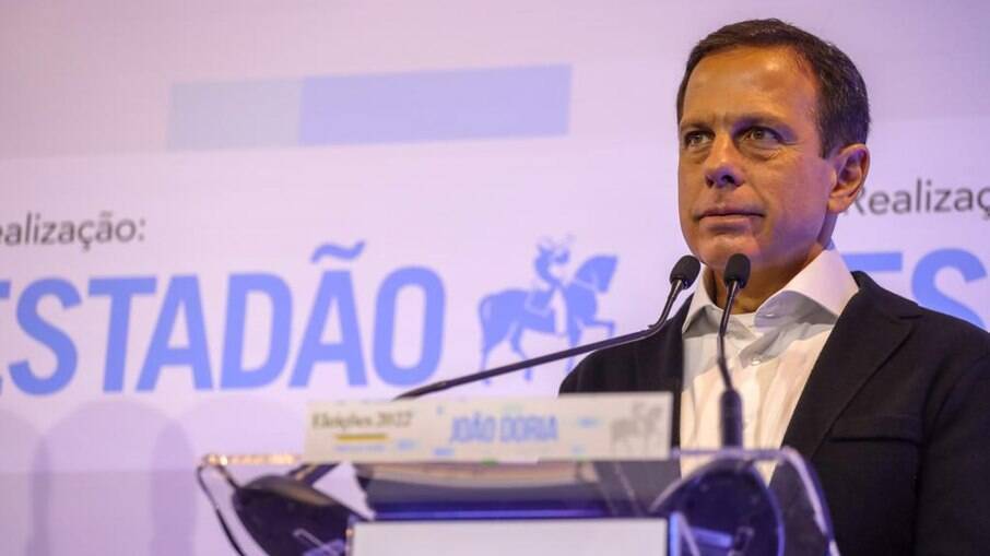O Governador João Doria no segundo debate das prévias do PSDB, promovido pelo Estadão