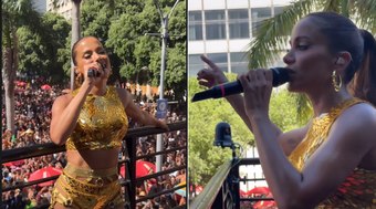 Anitta para bloco após furto e dispara: 'Favelada também sou'