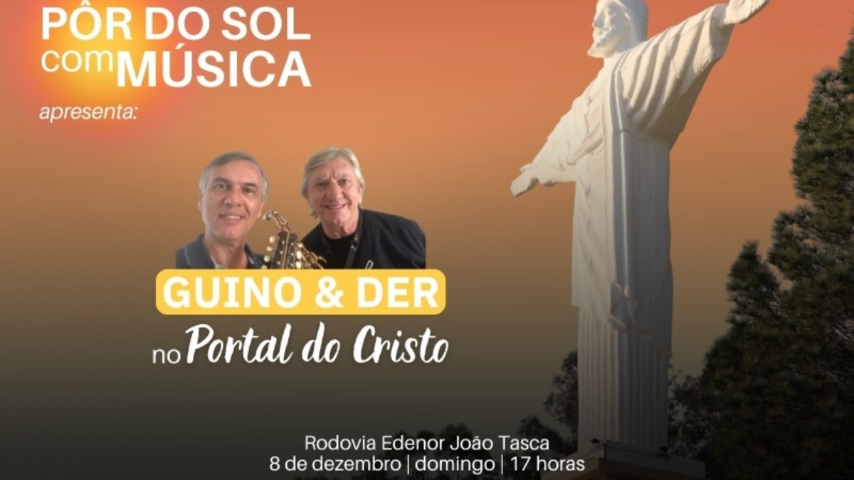 A dupla Guino & Der é a atração do “Pôr do Sol com Música” de dezembro