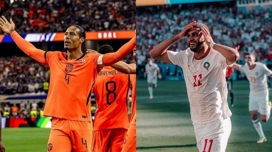 Van Dijk e Saibari fazem embate em Holanda x Marrocos