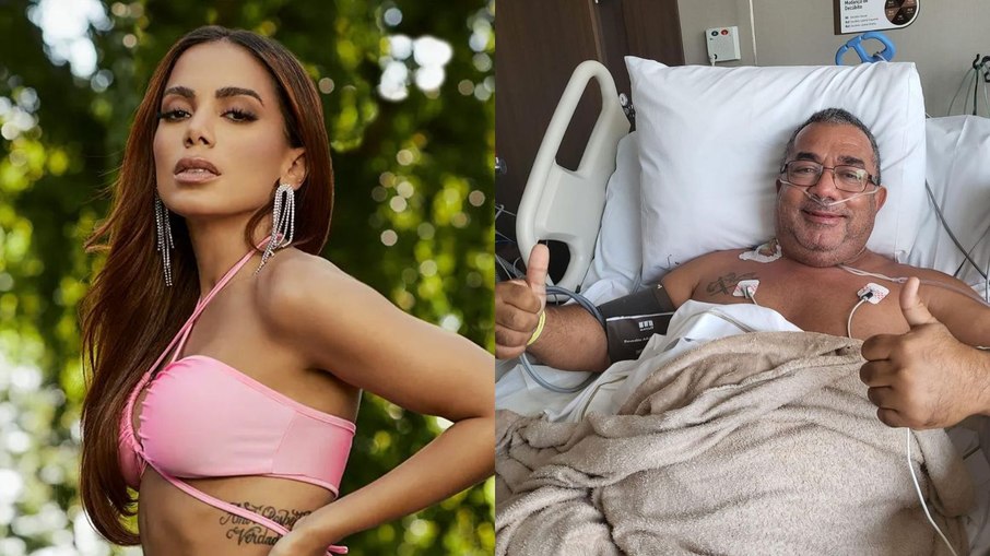 Pai de Anitta volta a ser internado após recuperação do câncer no pulmão