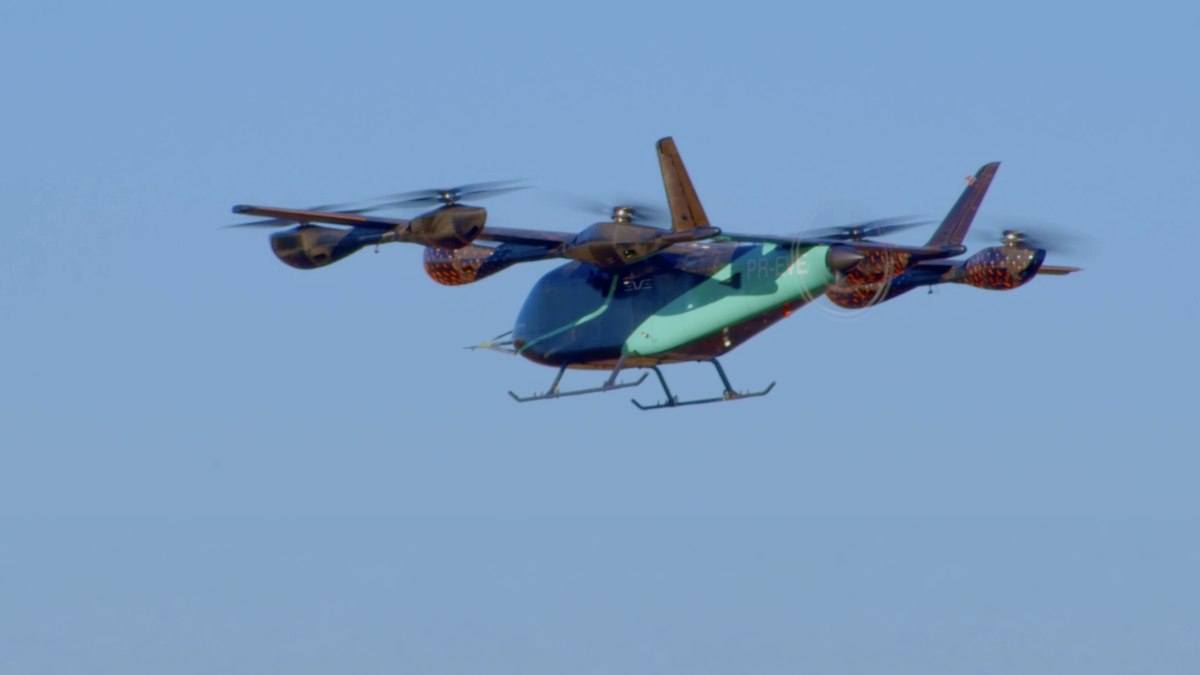 Carro voador (eVTOL) da Eve Air Mobility