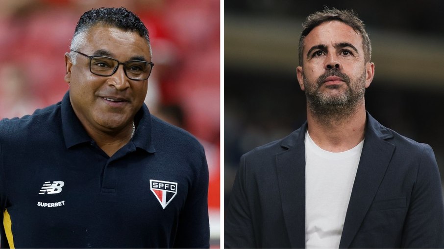 São Paulo, de Roger Machado, está em baixo, diferentemente do Cruzeiro, de Artur Jorge