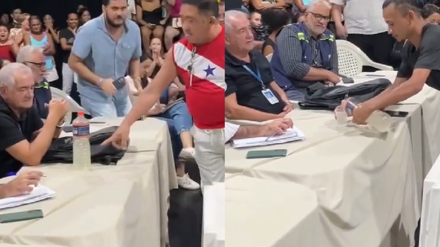 Diretor não quis beber a água oferecida pelos moradores Diretor não quis beber a água oferecida pelos moradores