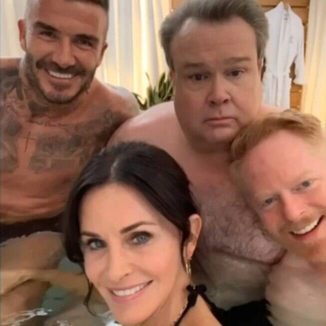 Courteney Cox, David Beckham Jesse Tyler e Eric Stonestreet Courteney Cox%2C David Beckham Jesse Tyler e Eric Stonestreet