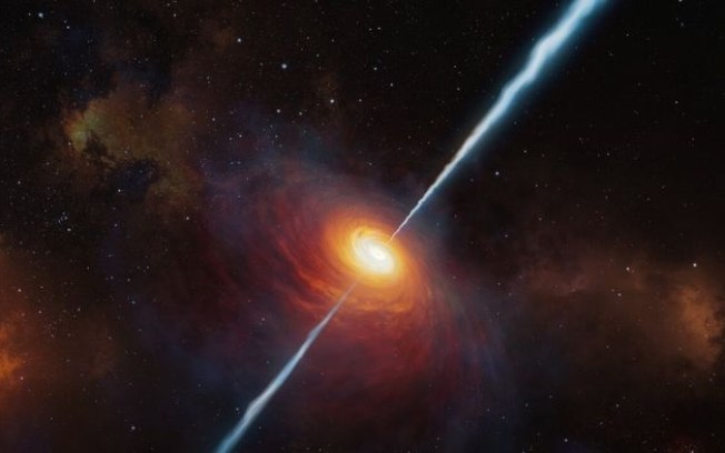 Quasar é fotografado no universo jovem e quebra recorde