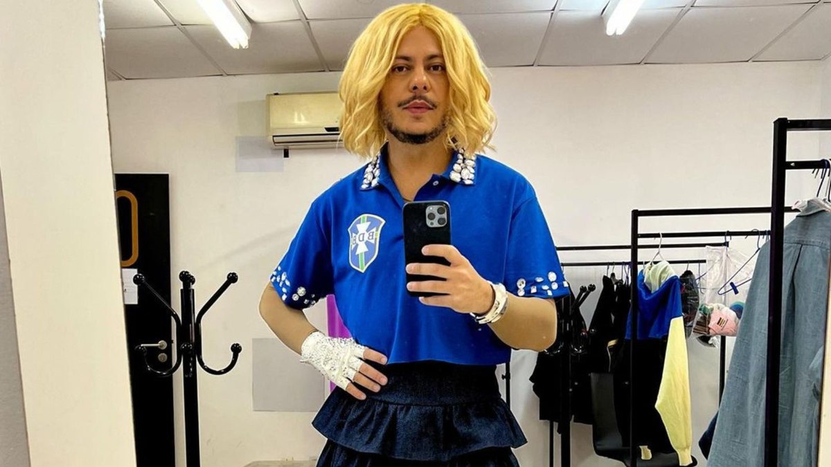 Marcus Majella mostrou look da torcida pelo Brasil na Copa do Mundo