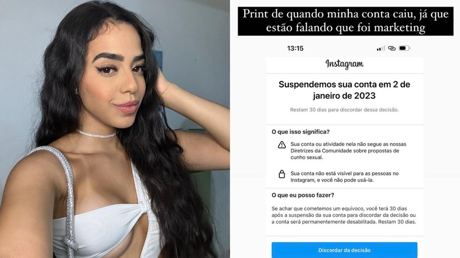 Mirella Santos nega ter desativado a conta do Instagram por marketing
